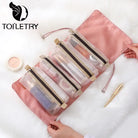 Versatile Detachable Cosmetic Travel Bag with 4 Compartments