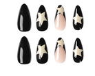 24pc Y2K Style French Star Press-On Nail Set - Bold Fashion Nails